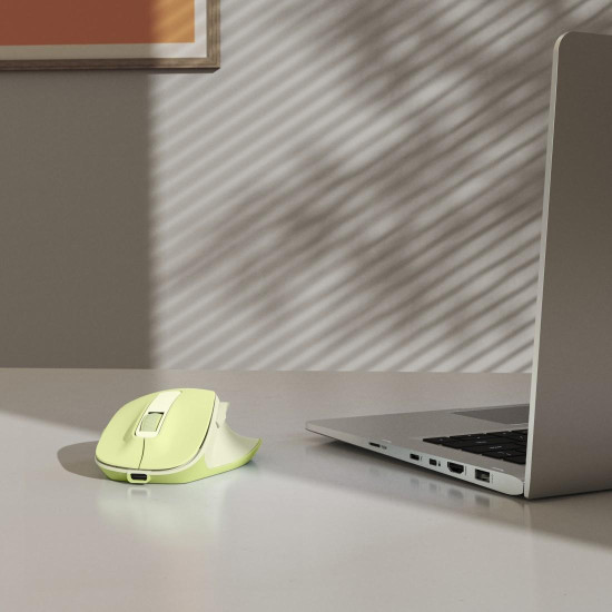 Hama “WM-500” Wireless Mouse, Ergonom., 6 Buttons, W/O Click Noise, Battery, green