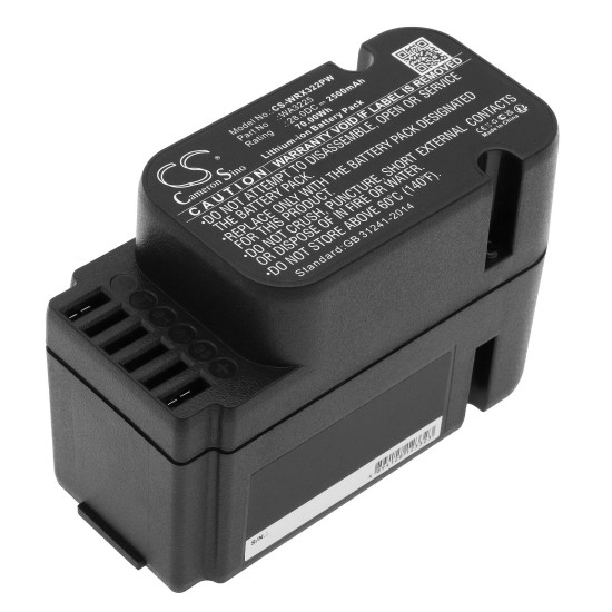 Camera Battery for Lawn Mower  WORX Landroid L1500, Landroid L2000, Landroid M1000I , WA3225, WA3226  28V 2500mAh Cameron Sino