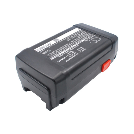 Camera Battery for Lawn Mower  GARDENA 648872, 8838, Accu-Spindelmaher 380 Li, 04025-20  25V 3000mAh Cameron Sino
