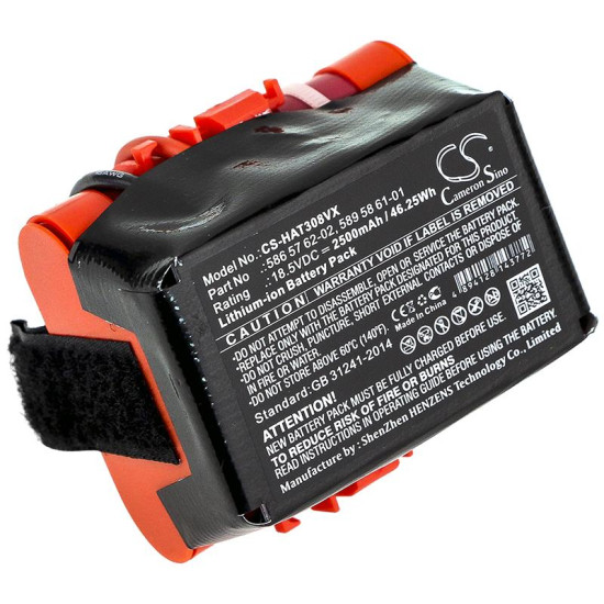 Camera Battery for Lawn Mower  GARDENA McCulloch Rob R600, R40,R50,R80  HUSKVARNA Automower 105, 305,308 586 57 62-02  18,5V 2500mAh Cameron Sino