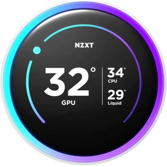 AIO Liquid Cooler NZXT Kraken Elite 280 V2 RGB White LCD Display