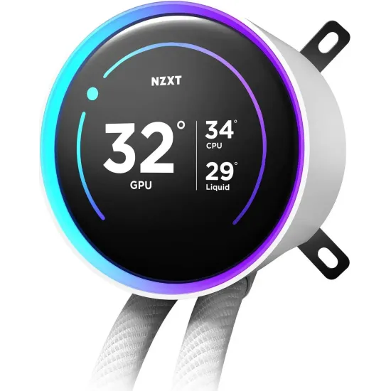 AIO Liquid Cooler NZXT Kraken Elite 280 V2 RGB White LCD Display