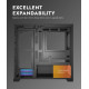 Darkflash кутия Case mATX - DS900M Black - 6 x 120 mm Infinity Mirror A-RGB