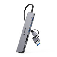 Orico хъб HUB USB3.0/2.0 HUB 8 port USB-C/A - YSA8-U3-GY-BP