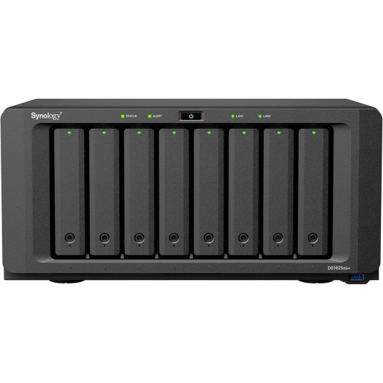Synology DS1825+ network storage, for 8 drives, AMD Ryzen V1500B, 8 GB DDR4