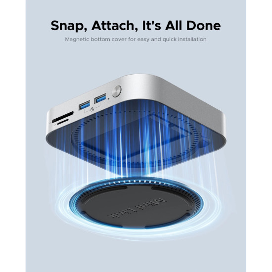 Orico докинг станция SSD Docking station M.2 NVMe - USB4(40Gbps) x 1, USB3.2(10Gbps) x 3, M.2 SSD x 2, SD/TF 4.0 - MiniLink M47P-EU-SV