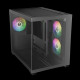 Gamdias кутия Case mATX - AURA GC10M v2 - 3 x 120 mm A-RGB, USB-C, Tempered Glass