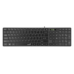 Genius клавиатура Slim Keyboard SlimStar 126 Black - Copilot, Low profile Chocolate