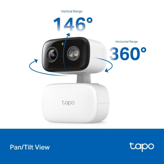 TP LINK Wi-Fi Surveillance Camera C206, outdoor and indoor use, Pan/Tilt, microSD, Water and Dust Resistance
