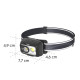 Head Torch, with Rechargeable Battery, Head Torch for Jogging, Working, 4 Modes