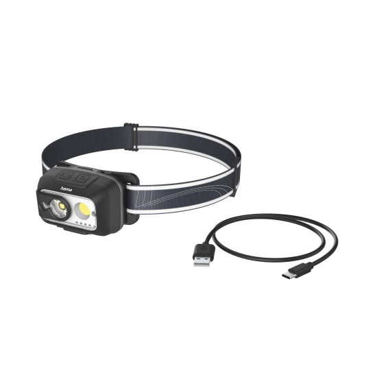 Head Torch, with Rechargeable Battery, Head Torch for Jogging, Working, 4 Modes