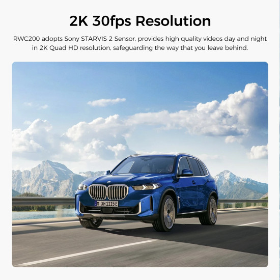 VIOFO водоустойчива камера за заден ход Waterproof Rear Camera - RWC200 - 2K Quad HD, 9.5m cable included