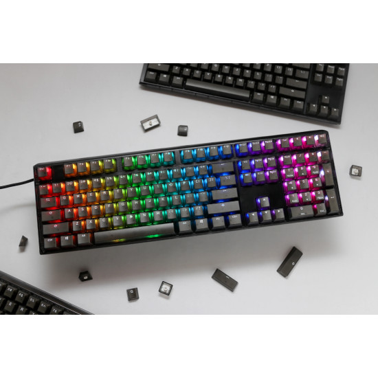 Ducky професионална геймърска механична клавиатура Professional Gaming Mechanical Keyboard One 3 Aura Black - Cherry MX RGB Brown Switches [Tactile]