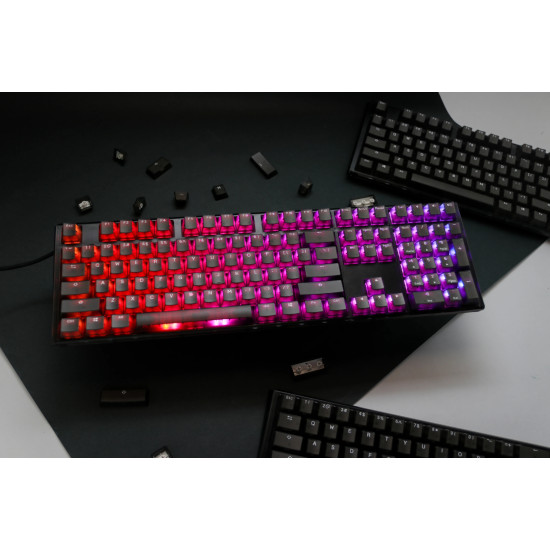 Ducky професионална геймърска механична клавиатура Professional Gaming Mechanical Keyboard One 3 Aura Black - Cherry MX RGB Brown Switches [Tactile]