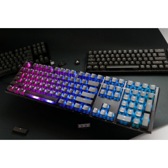 Ducky професионална геймърска механична клавиатура Professional Gaming Mechanical Keyboard One 3 Aura Black - Cherry MX RGB Brown Switches [Tactile]