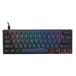 Ducky професионална геймърска механична клавиатура Professional Gaming Mechanical Keyboard One 3 Pro Mini Nazca Line - 8K, Cherry MX2A RGB Speed Silver