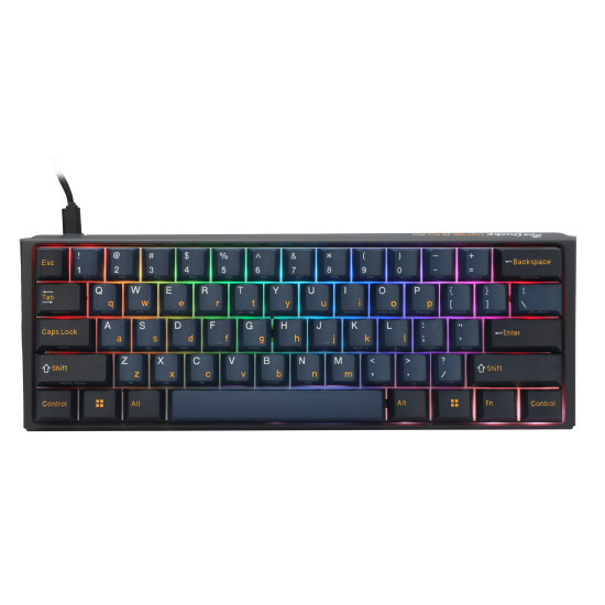 Ducky професионална геймърска механична клавиатура Professional Gaming Mechanical Keyboard One 3 Pro Mini Nazca Line - 8K, Cherry MX2A RGB Red [Linear]
