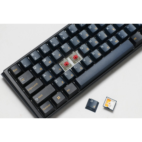 Ducky професионална геймърска механична клавиатура Professional Gaming Mechanical Keyboard One 3 Pro Mini Nazca Line - 8K, Cherry MX2A RGB Brown [Tactile]