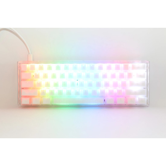Ducky професионална геймърска механична клавиатура Professional Gaming Mechanical Keyboard One 3 Mini Aura White -  Cherry MX RGB Brown [Tactile]