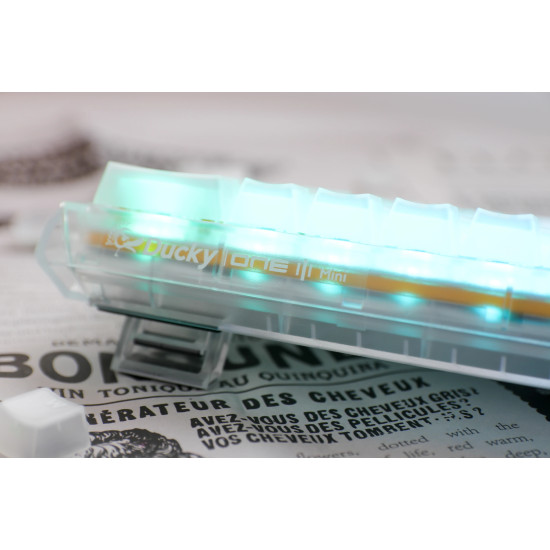Ducky професионална геймърска механична клавиатура Professional Gaming Mechanical Keyboard One 3 Mini Aura White -  Cherry MX RGB Brown [Tactile]