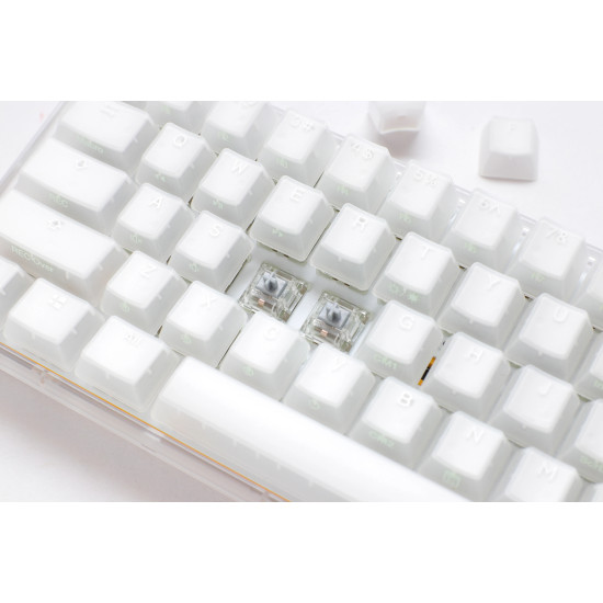 Ducky професионална геймърска механична клавиатура Professional Gaming Mechanical Keyboard One 3 Mini Aura White -  Cherry MX RGB Brown [Tactile]
