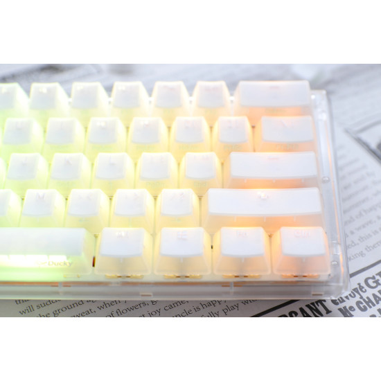 Ducky професионална геймърска механична клавиатура Professional Gaming Mechanical Keyboard One 3 Mini Aura White -  Cherry MX RGB Brown [Tactile]