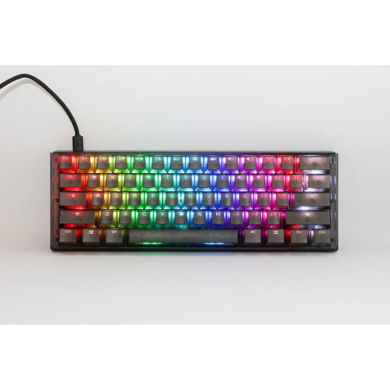 Ducky професионална геймърска механична клавиатура Professional Gaming Mechanical Keyboard One 3 Mini Aura Black - Cherry MX RGB Brown [Tactile]