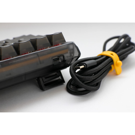 Ducky професионална геймърска механична клавиатура Professional Gaming Mechanical Keyboard One 3 Mini Aura Black - Cherry MX RGB Brown [Tactile]