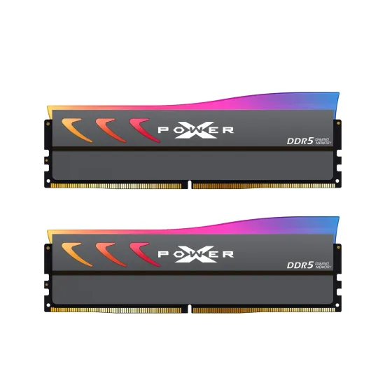 Memory Silicon Power Storm RGB 32GB(2x16GB) DDR5 UDIMM 6400MHz CL32 SP032GXLWU60CFDK