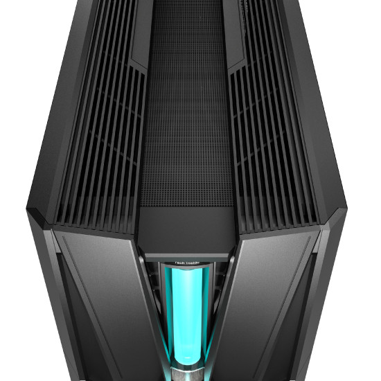 DeepCool кутия Case EATX - GENOME III - 420 mm AIO Pre-Installed, LCD Display