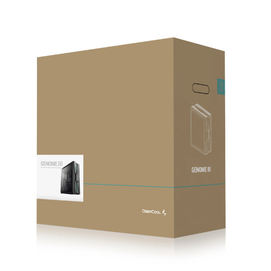 DeepCool кутия Case EATX - GENOME III - 420 mm AIO Pre-Installed, LCD Display