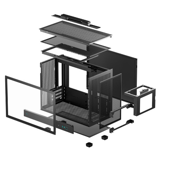 DeepCool кутия Case mATX - CH160 PLUS