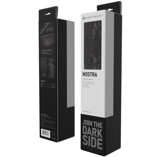Mousepad Dark Project - Nostra Black XL