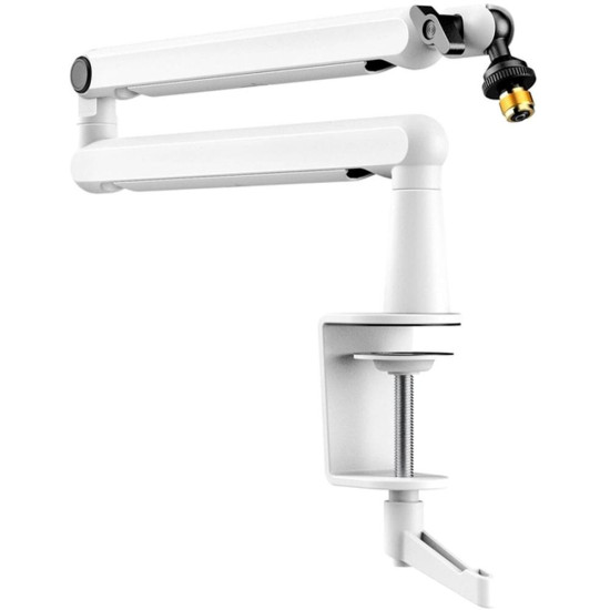 FIFINE BM88 White Steady Full Metal High End Boom Arm Stand