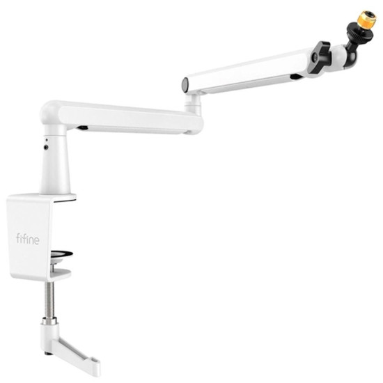 FIFINE BM88 White Steady Full Metal High End Boom Arm Stand