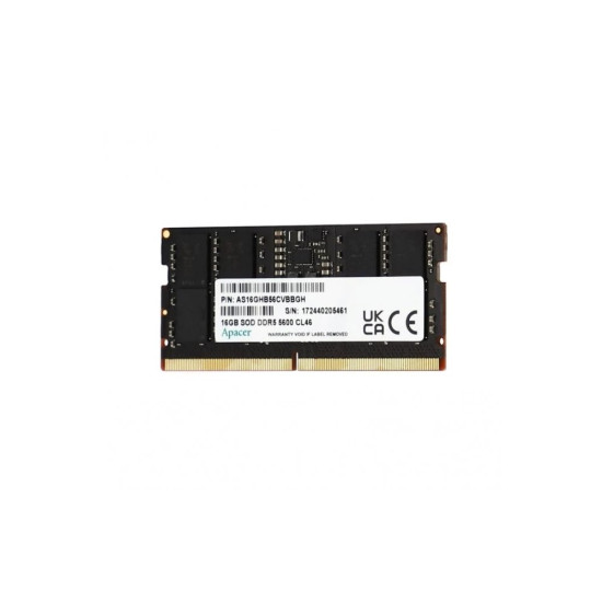 Apacer памет RAM 32GB DDR5 SODIMM 2048x8 5600MHz - AS32GHB56CVBBGH
