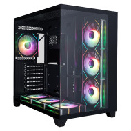 1stPlayer кутия Case ATX - MEGAVIEW MV8 Black - 7 x 120 mm A-RGB fans included