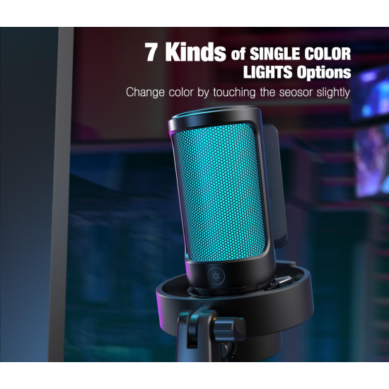 Desktop Microphone FIFINE A8V RGB - Black