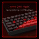 Madlions професионална геймърска механична клавиатура Professional Gaming Mechanical Keyboard MAD 68 HE Flagship V2 - 8K, Magnetic Amber Pro Switches - White