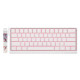 Madlions професионална геймърска механична клавиатура Professional Gaming Mechanical Keyboard MAD 60 HE Flagship V2 - 8K, Magnetic Amber Pro Switches - White