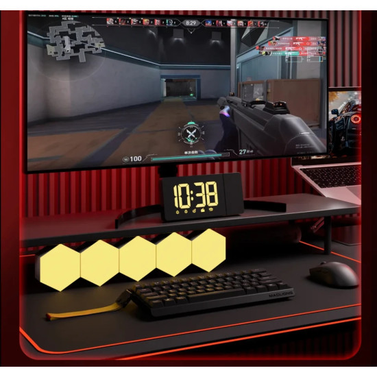 Madlions професионална геймърска механична клавиатура Professional Gaming Mechanical Keyboard MAD 60 HE Flagship V2 - 8K, Magnetic Amber Pro Switches - Black