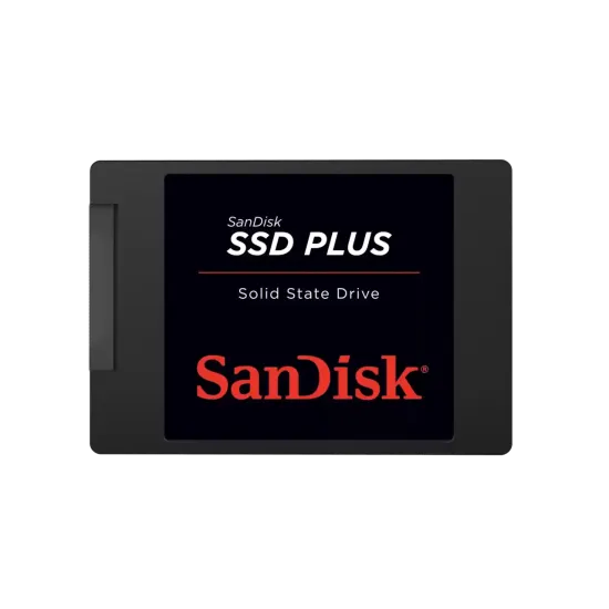 SanDisk  SSD Plus 545GB, до 505MB/s скорост на четене , до 440MB/s скорост на писане, SATA Revision 3.0 (6 Gb/s), шоко устойчиво