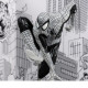 Figure FMarvel Spider-Man (Line Art) 1:10th Scale Collectible with Scene (Spider-Man #6) Gold Label