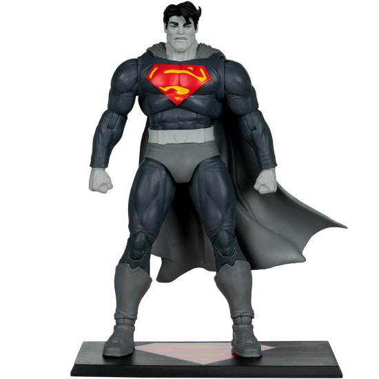 McFarlane Toys DC MULTIVERSE Batman Figure DC Multiverse Superman (The Dark Knight Returns) Black & White Accent Edition Gold Label 7in