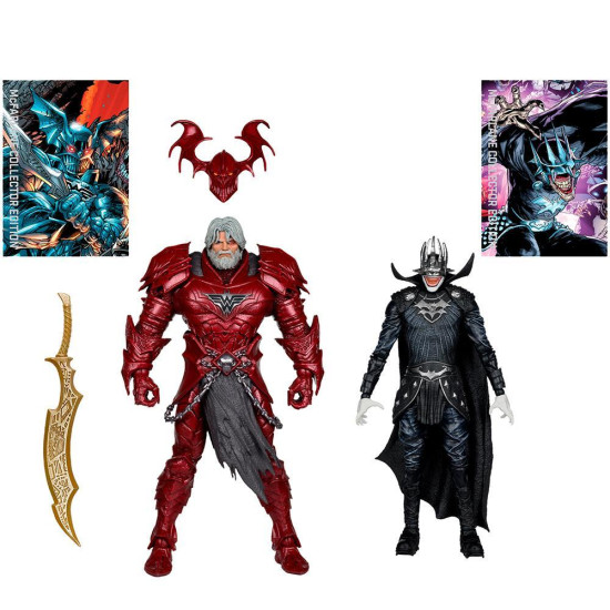 DC Multiverse Batman Who Laughs (Knight Armor) & The Merciless (Dark Multiverse) Figure 7in