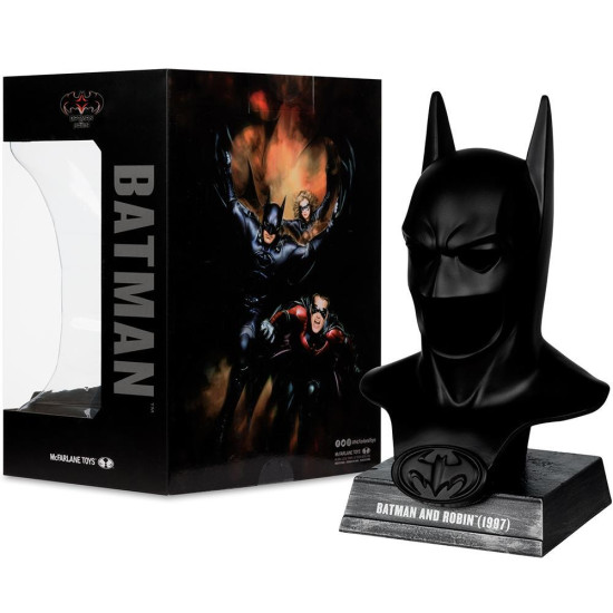 DC Direct Batman (Batman and Robin) Cowl Replica 1:3 Scale Figure