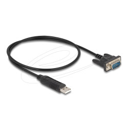 Delock Adapter USB 2.0 to serial RS-232 DB9 male, 50 cm FTDI