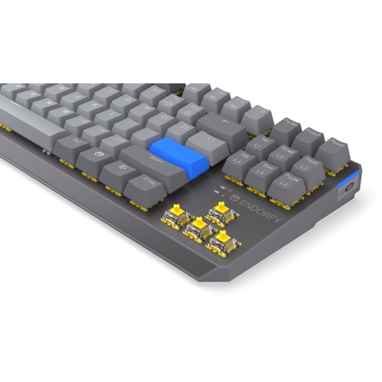 Endorfy mechanical keyboard Thock Wireless V2 TKL, PBT, Endorfy Yellow switch, US Layout