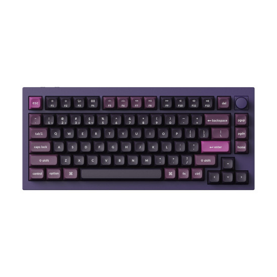 Wireless Mechanical Keyboard Keychron Q1 MAX Gateron Jupiter Red Switch - Purple