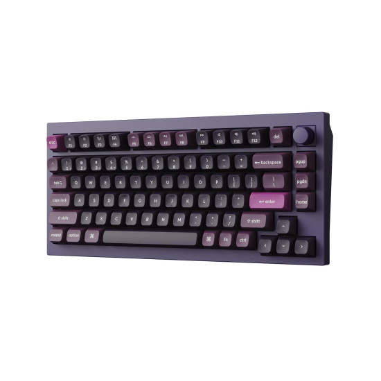 Wireless Mechanical Keyboard Keychron Q1 MAX Gateron Jupiter Red Switch - Purple